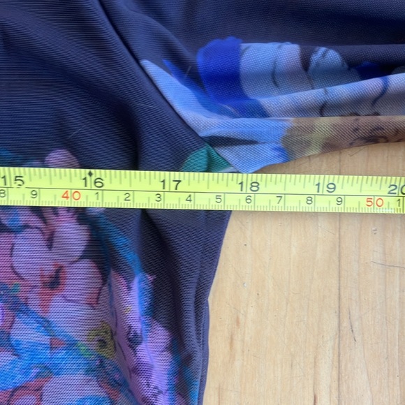 NEW Desigual Middleton mesh top daisy tiger ocean Large - Picture 4 of 11